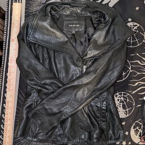 Jones New York Black Leather Jacket